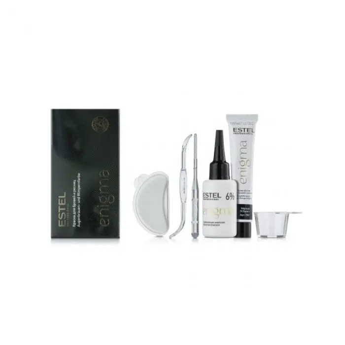 Фарба для брів і вій класична коричнева Estel Professional Enigma, 4606453015286